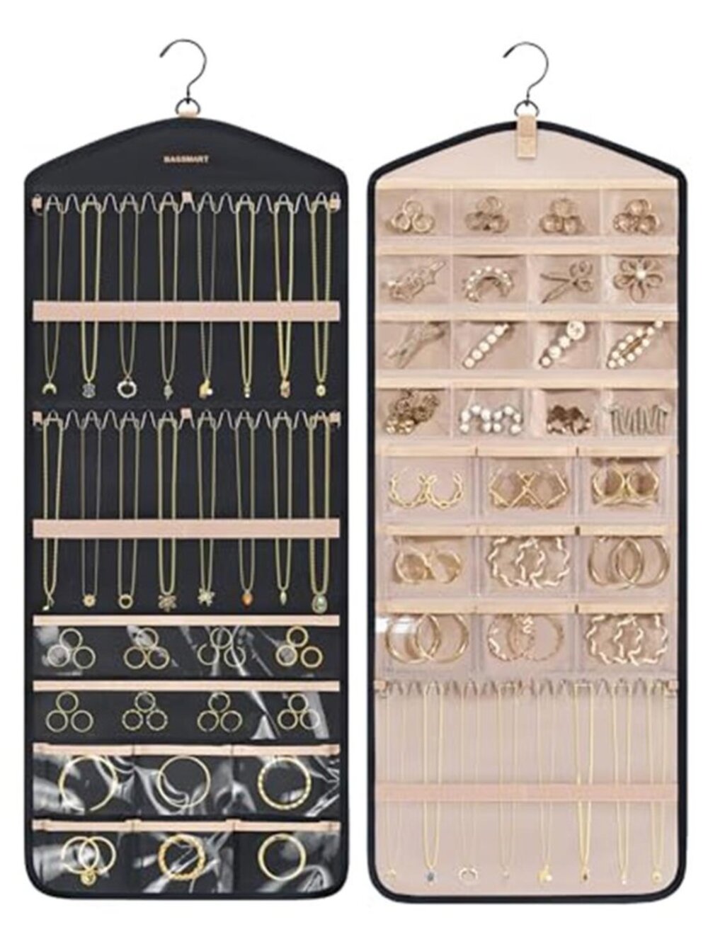 Hanging Jewelry Organizer Necklace Holder Earring Storage Door Organizer